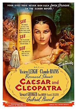 Filmplakat Caesar und Cleopatra
